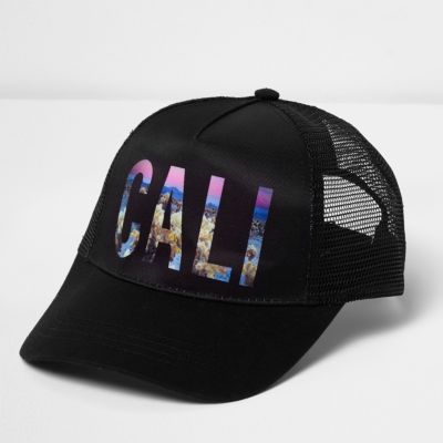Black mesh back Cali baseball cap